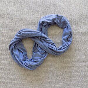 nike womens infinity polka dot purple blue scarf